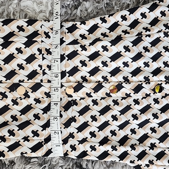 BY SWAN PARIS WOMEN DRESS SIZE S COLOR BLACK -WHITE- BROWN - Picture 6 of 11